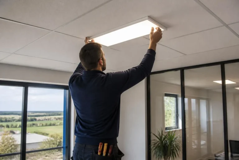 Installation d’un éclairage LED dans des locaux professionnels